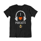 Camiseta I Love Podcasts - Café Belgrado