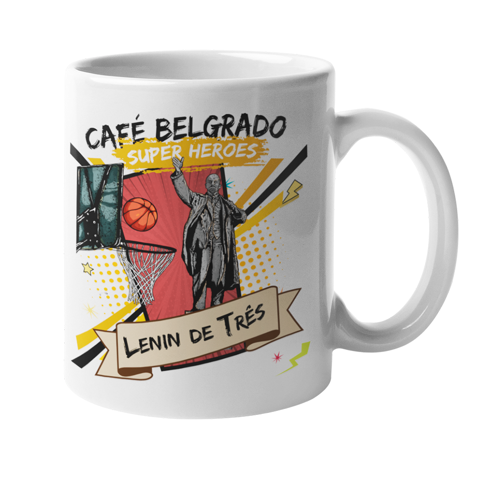 Caneca Café Belgrado Super Heroes - Lenin de Três