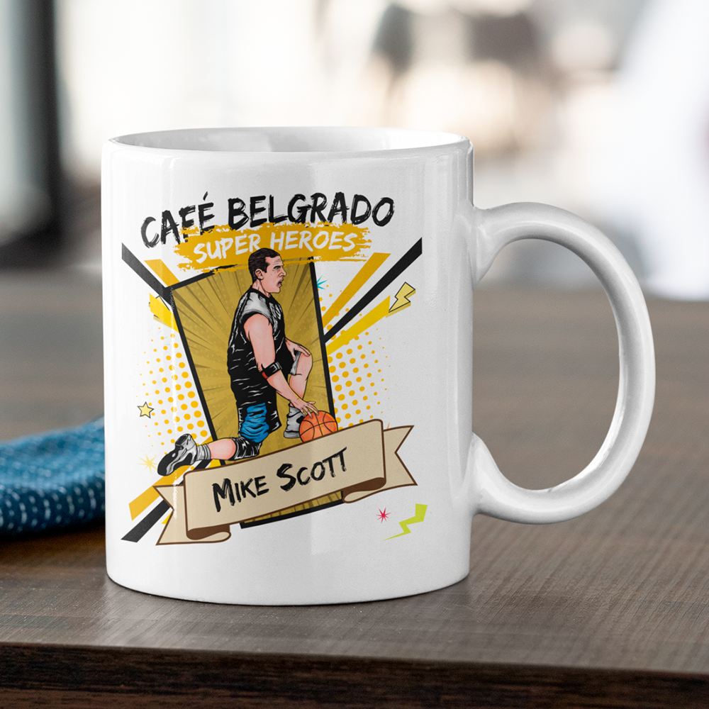 Caneca Café Belgrado Super Heroes - Mike Scott