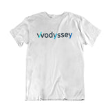 Camiseta branca com a logo da Wodyssy