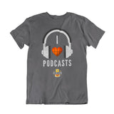 Camiseta I Love Podcasts - Café Belgrado