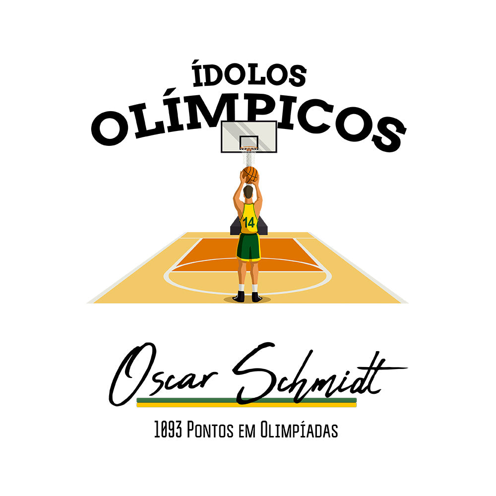 Camiseta Ídolos Olímpicos - Oscar Schmidt