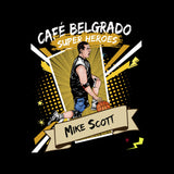 Camiseta Café Belgrado Super Heroes - Mike Scott