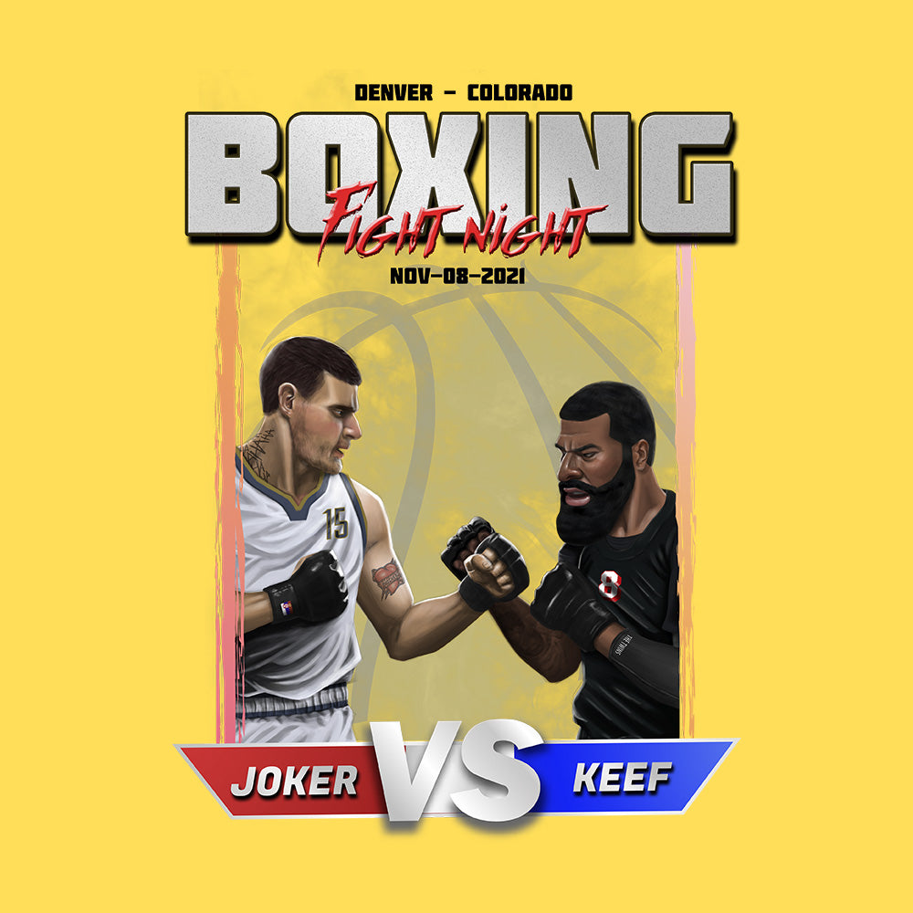 Camiseta Boxing Fight Night - Joker vs Keef