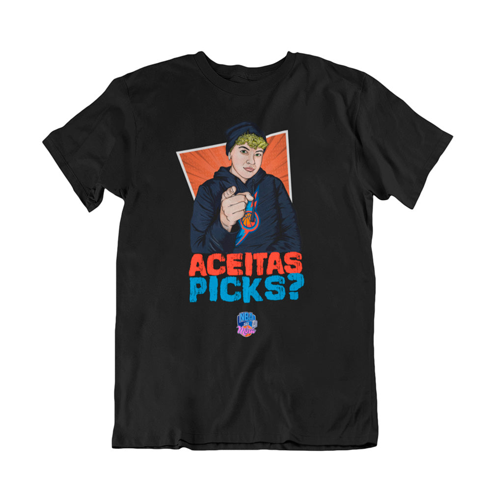 Camiseta Aceitas Picks - Nba das Mina