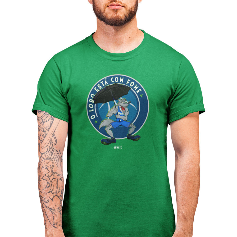 Camiseta O Lobo está com fome - Timberwolves Brasil