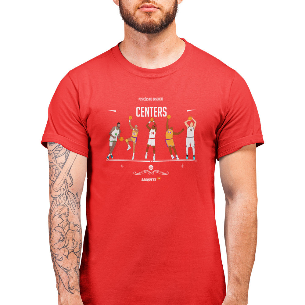 Camiseta Posições do Basquete - Centers - Basquete FM