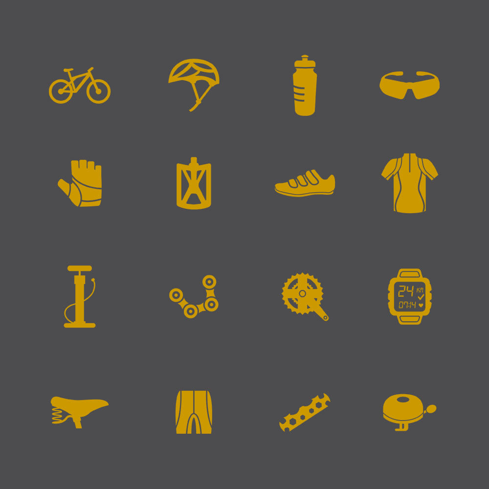Camiseta Bike Icons